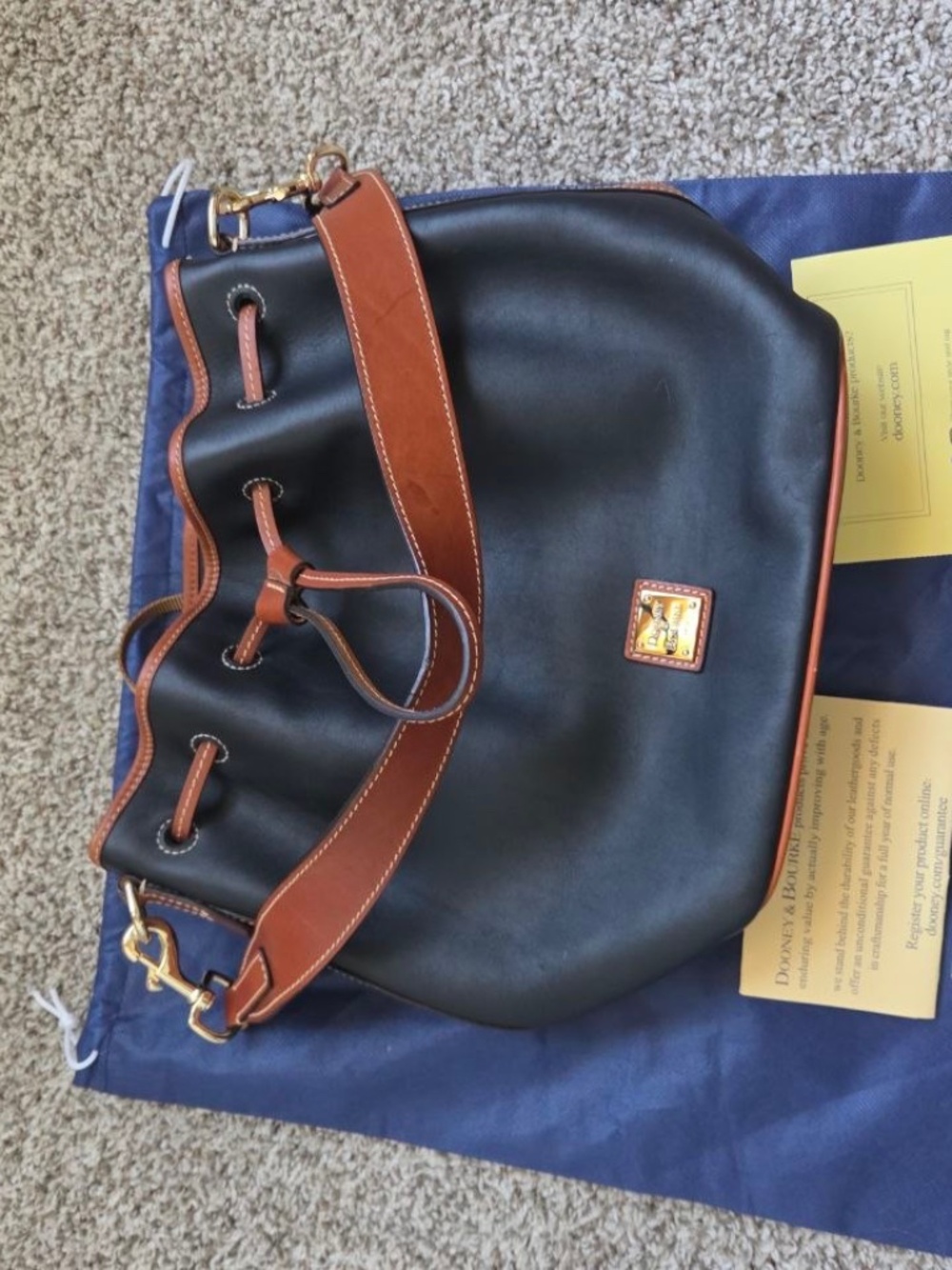 NWT Authentic Dooney & Bourke Small Kiley Hobo Midnight BlueDescriptionBrand New